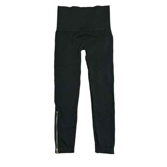 Spanx Seamless Side‎ Zip Leggings Green Size Medium - Picture 1 of 8